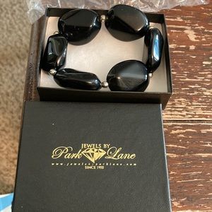 Park Lane vintage black bead stretchy bracelet